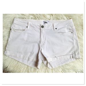 Paige Jimmy Jimmy Shorts White Jean Shorts High Waisted Size 31
